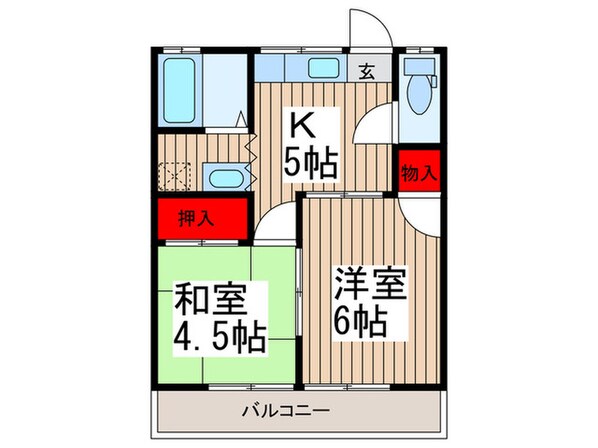 コーポツカサの物件間取画像